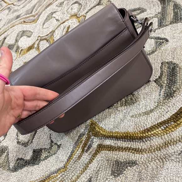 💕 Michael Kors dark gray leather satchel with matching wallet set gorgeous 💕 - Picture 12 of 16